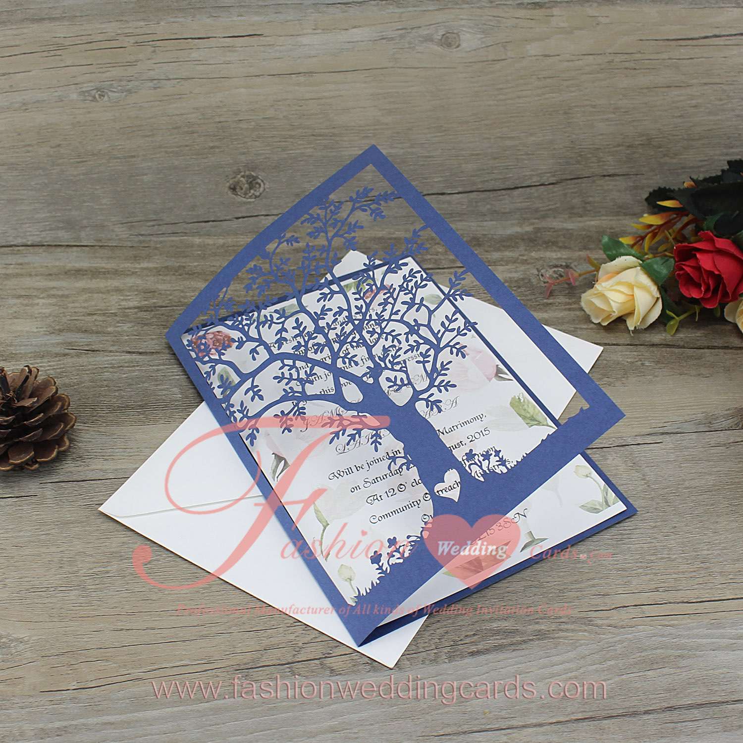 Hot Sale Tree Laser Cut Wedding Invitations Online